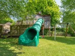 Treehouse and slide